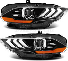 Full LED Headlights Pair For 2018 2019 2020 Ford Mustang Projector Headlamps DRL picture