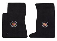 NEW BLACK FLOOR Mats 2011-2014 Cadillac CTS Coupe Silver Crest logo AWD Pair picture