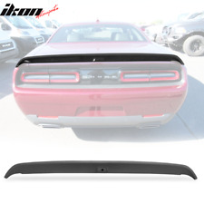 Fits 08-23 Dodge Challenger Trunk Spoiler Wing W/ Camera Cover ABS Matte Black picture