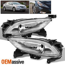 Fits 11-14 Sonata Clear Bumper Fog Lights Lamps W/Switch+Bulbs Left+Right picture