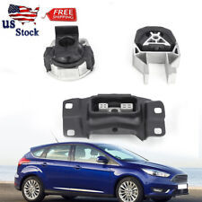 3PCS Rear & Front Engine Mount & Trans Mount Kit For Ford Focus 2.0L 2012-2018 picture