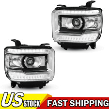 Clear OE Style DRL Head Lights Lamps For 2014-2018 GMC Sierra 1500 2500 3500 picture