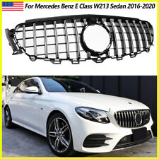 For Benz E Class W213 C238 2016-2020 Front Grille GT Panamericana Chorme+Black picture