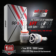 Stark APX 90W 9600LM LED 6000K Bulbs White Headlight Conversion Kit PAIR - H11 picture