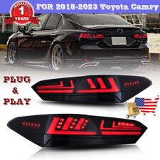 Smoke LED Tail Lights Fit For 2018-2023 Toyota Camry XSE XLE SE LE TRD Rear Lamp picture