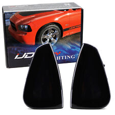 Black-Out Smoked Lens Headlight Corner Side Marker Lamps For 06-10 Dodge Charger picture