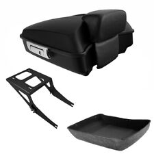 Matte Black Chopped Pack Trunk Backrest Fit For Harley Tour Pak Fatboy 2008-2016 picture