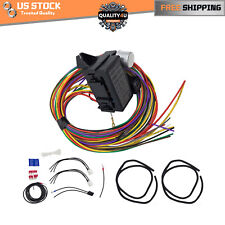 8 Circuit Fuse 12V Universal Wire Harness Muscle Car Hot Rod Street Rat Kit New picture