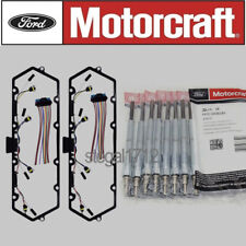 Powerstroke Diesel Valve Cover Gaskets Harness & 8 Glow Plug For 98-03 Ford 7.3L picture