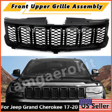 For 17-20 Jeep Grand Cherokee Front Upper Grille Assembly Gloss Black Trim Ring picture