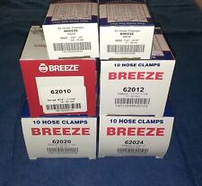 HOSE CLAMPS STAINLESS STEEL BAND ( #04 #06 #10 #12 #20 #24 ) USA MADE BY BREEZE picture
