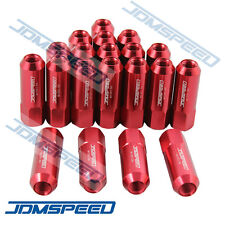 20PC RED JDMSPEED M12X1.5 60MM EXTENDED FORGED ALUMINUM TUNER RACING LUG NUT SET picture