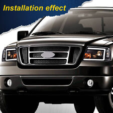 FIT FOR 2004-2008 FORD F150 06-08 LINCOLN MARK LT LED DRL BLACK HEADLIGHTS picture