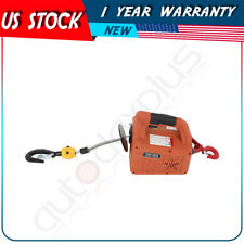 Electric Hoist Winch Portable Electric Winch 1100lbs Wire Remote Control picture