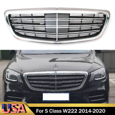 For Mercedes Benz 2014-2020 S Class W222 S600 S450 S560 Grill +ACC Chrome Grille picture