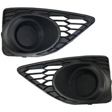Fog Light Cover Set For 2010-2012 Ford Fusion Front Left and Right Black picture
