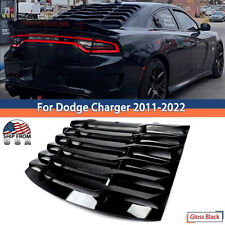 For 2011-2022 Dodge Charger Gloss Black ABS Rear Window Louver Windshield Cover picture