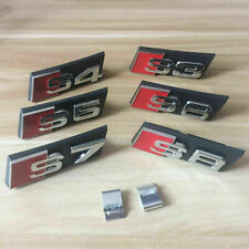 BLACK NEW 3D FOR AUDI S3 S4 S5 S6 S7 S8 GRILL BADGE SLINE Racing Grille EMBLEM picture