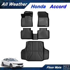 Floor Mats+Trunk Mat Liners Carpet Rubber All Weather For Honda Accord 2023-2024 picture