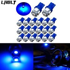 20x Ultra Blue T10 192 194 LED Bulbs Car Interior License Light 2825 5050 5 SMD picture