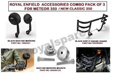 ACCESSORIES COMBO PACK OF 3 FITS ROYAL ENFIELD METEOR 350 / NEW CLASSIC 350 picture