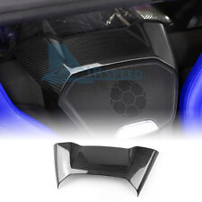 REAL HARD CARBON FIBER Upper Speaker Grille Cover For Corvette C8 20-2024 BLACK picture