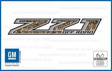 set of 2: 2014 <-> 2018 Chevy Silverado Z71 Off Road decals Realtree Max4 Camo picture