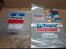 10 NOS MOPAR SHIPPINGS BAGS  BOXES STICKERS BOX LOT PLYMOUTH DODGE CHRYSLER picture