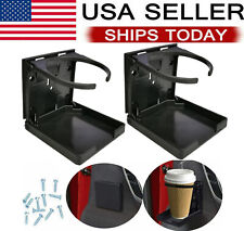 2 xUniversal Car Van Folding Cup Holder Drink Holders Vehicle Boat Camper Truck picture