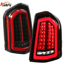 KUAFU Full LED Taillights Tail Lamps Black For 2011-2014 Chrysler 300 Left+Right picture