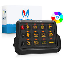 MICTUNING Wireless P1s12 Gang Switch Panel RGB LED Light Bar Relay System Marine picture
