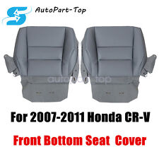 For 2007 2008-2011 Honda CRV Driver & Passenger Leather Seat Cover Dark Gray picture