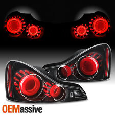 [GTR Style]Fit 2008-2015 G37 / Q60 Coupe 3D LED Tube Tail Light - Black Assembly picture