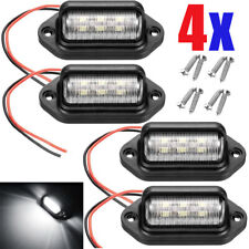 4pcs 6 LED License Plate Tag Light Boat RV Truck Trailer Interior Door Step Lamp picture