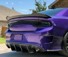 For 11-20 Dodge Charger RT SXT Carbon Fiber Style ABS Rear Trunk Spoiler Wing US picture