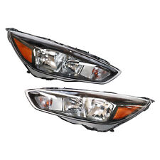 Pair of Headlights w/ LED DRL Right & Left Side fits for Ford Focus 2015-2018 picture