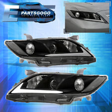 For 07 08 09 Toyota Camry Replacement Black LED DRL Projector Headlights Lamps picture