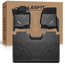 LASFIT Floor Mats For 2015-2024 Ford F-150 SuperCrew Cab All Season TPE Liners picture