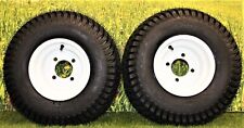 18x8.50-8 Turf Tires on 8x7 White Steel Wheels Compatible with Golf Carts picture