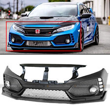 For 16-21 Honda Civic Type R Style Front Bumper Cover Fascia Trim Conversion Kit picture