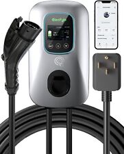 Smart Level 2 EV Charger 40 Amp 240v NEMA 14-50 Plug 25ft Cable RFID App picture