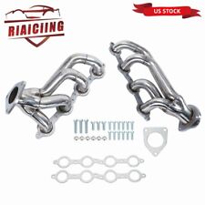 for 02-16 Chevy Silverado 1500 2500HD 3500HD Shorty Header Manifold 4.8 5.3 6.0L picture