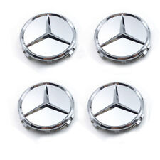 4PCS 75mm Wheel Center Hub Caps Cover Logo Badge Emblem for Mercedes-Benz Silver picture