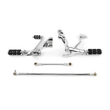 Chrome Forward Controls Kit Pegs Levers Linkages For Harley Sportster 883 1200 picture