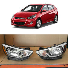 Headlight Assembly for 2015 2016 2017 Hyundai Accent Left Right Pair Halogen 2pc picture