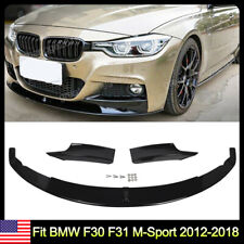 Glossy Black Front Lip For BMW 3 Series F30 F31 318i 320i 330i 340i M-Sport picture
