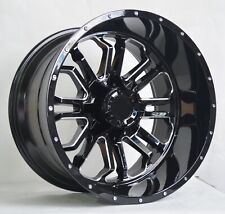 Size 22x12 PCD 6x135 6x5.5 Black Milling Wheel Rim for -44 Express 1500 Tahoe picture
