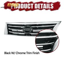 Fits 2013 14 15 Nissan Altima Front Bumper Grille Assembly Chrome Surrounding picture