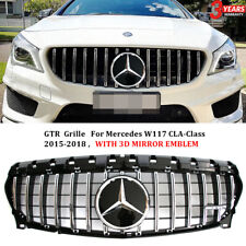 Silver GTR Grill For Mercedes Benz CLA W117 2013-19 CLA250 CLA180 W/Mirror Star picture