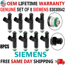 GENUINE SIEMENS x8 Fuel Injectors For 1999-2000 Dodge & Jeep 4.7L V8 #53030842 picture